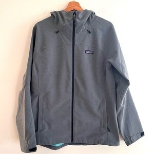 Patagonia Women’s Adze hooded windbreaker gray jacket large
